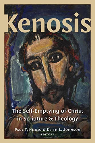 Book cover: "Kenosis" with expressive painting of Jesus’ face.