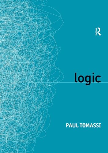 Book cover for Logic by Paul Tomassi featuring white scribbles on a teal background.