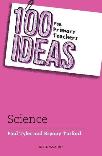 Book cover: “100 Ideas for Primary Teachers: Science” in pink and white.