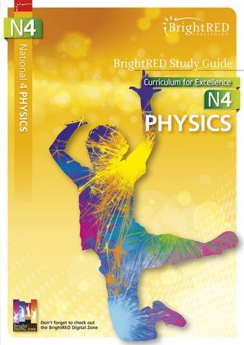 National 4 Physics study guide cover with silhouette and bright colors.