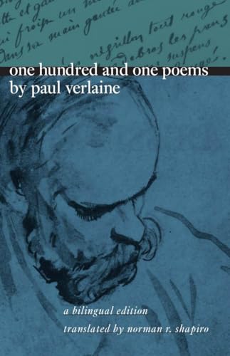 Book cover: “One Hundred and One Poems by Paul Verlaine,” blue tone.