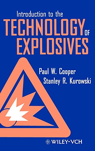 Book cover: "Introduction to the Technology of Explosives" with a triangular blast graphic.