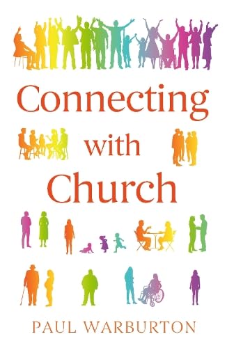 Book cover with colorful silhouettes of people, titled "Connecting with Church".