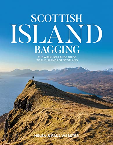 Book cover: "Scottish Island Bagging" with a mountain landscape.