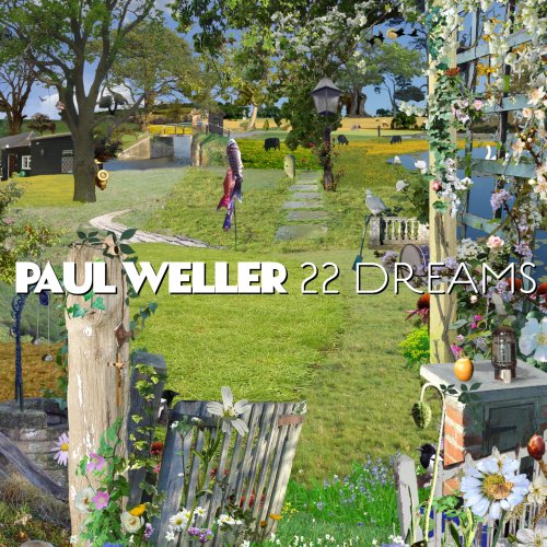 Paul Weller’s “22 Dreams” CD cover: a collage of pastoral scenes.