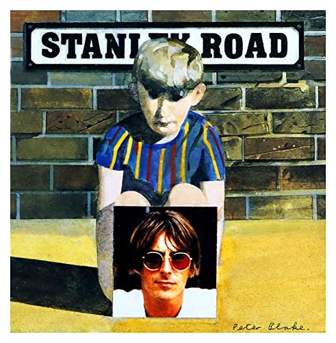 Album cover for Paul Weller’s “Stanley Road” featuring a boy and portrait.