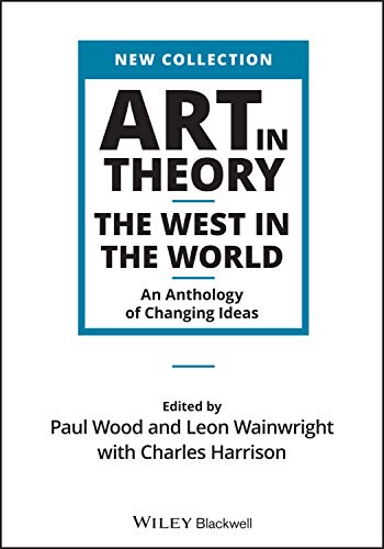 Book cover: "Art in Theory" anthology, white text on blue and gray.