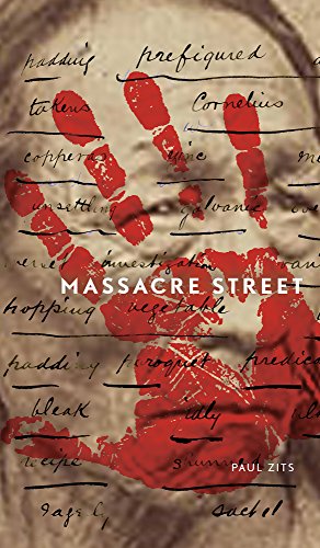 Book cover: red handprints and text over a textured, beige background.