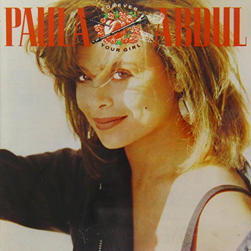 Paula Abdul album cover, portrait of a woman with wavy hair.