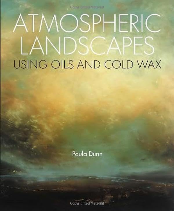Book cover: “Atmospheric Landscapes” with blurred, golden landscape painting.