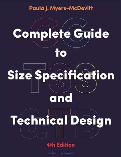 Book cover: "Complete Guide to Size Specification and Technical Design," 4th edition.