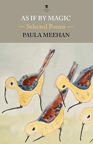 Book cover with watercolor birds and title “As If By Magic.”
