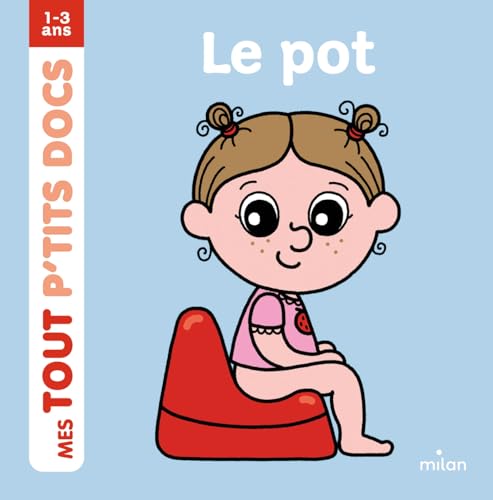Book cover: young girl with pigtails sitting on a red potty.