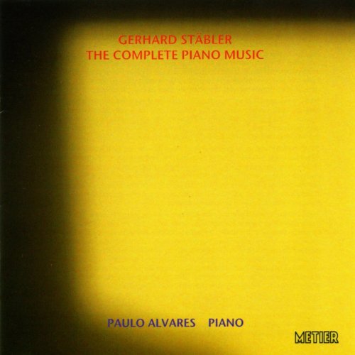 Yellow CD cover with text: "Gerhard Stabler - The Complete Piano Music".