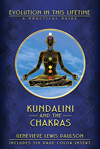 Book cover: silhouette of meditating figure with chakra symbols.