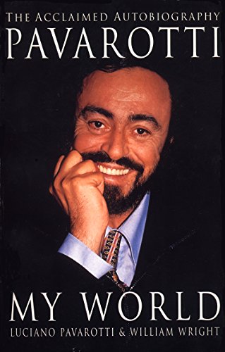 Book cover featuring Luciano Pavarotti, titled “My World.”