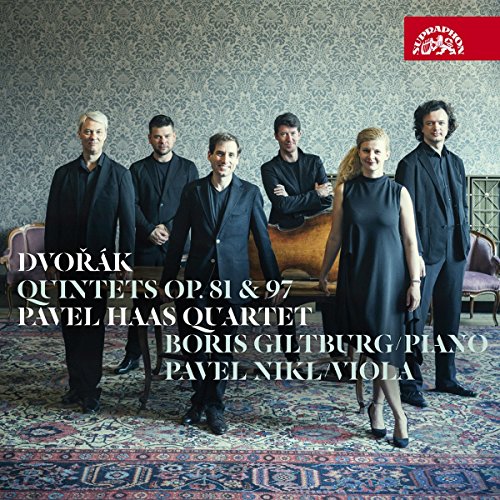 CD cover featuring the Pavel Haas Quartet and Boris Giltburg.
