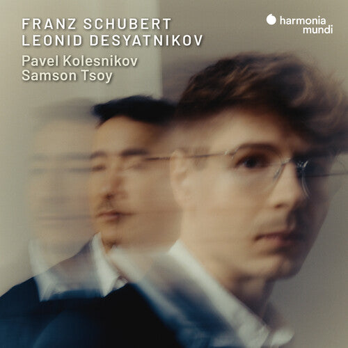 CD cover featuring a portrait of pianist Leonid Desyatnikov in grayscale.
