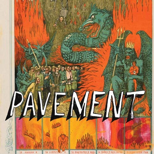 "CD cover art for 'Pavement - Quarantine The Past' with medieval-inspired illustration and band name."