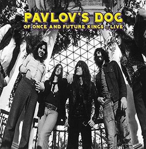 Black and white photo of a 1970s rock band, Pavlov's Dog.