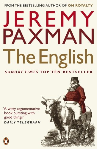 Book cover: "The English" by Jeremy Paxman, featuring a man on a cow.