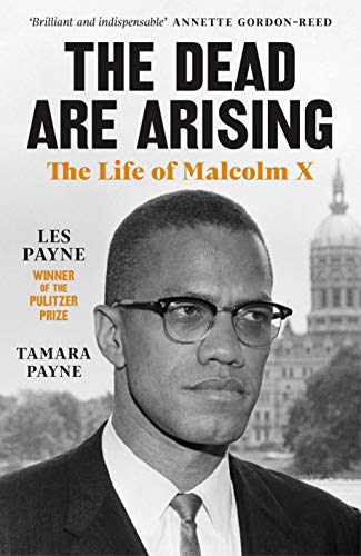 Book cover featuring a portrait of Malcolm X in glasses and suit.