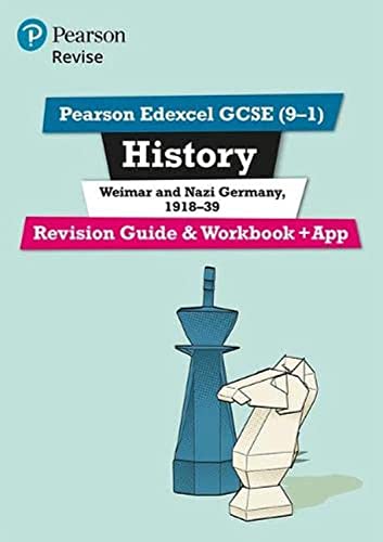 Pearson Edexcel GCSE History revision guide featuring a blue king and white knight chess piece.