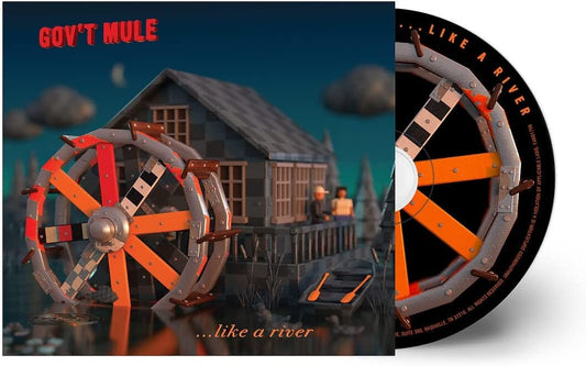 "CD case and disc with 'Gov't Mule' album cover art featuring a paddle wheel."
