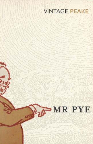 Book cover: "Mr Pye" with a sketched man pointing right.