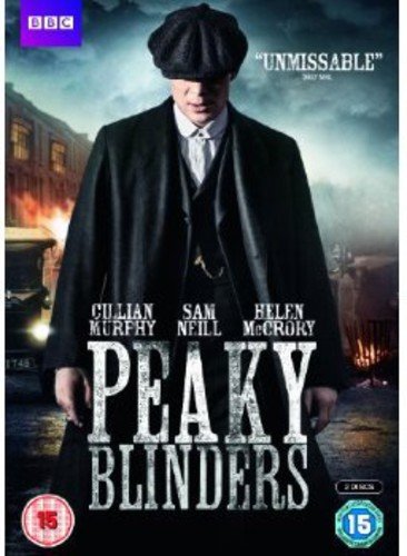 Peaky Blinders Series 1 DVD cover featuring Cillian Murphy in a cap and coat.