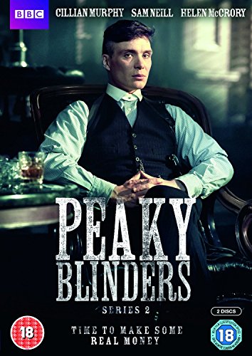 DVD cover for "Peaky Blinders - Series 2" featuring a man sitting at a desk.