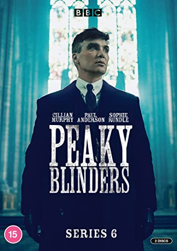 Peaky Blinders Series 6 DVD cover featuring Cillian Murphy in a suit.