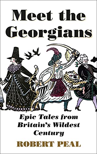 Book cover with title text and an illustration of people in Georgian period clothing.