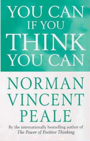 Book cover with white text on teal and white background, by Norman Vincent Peale.