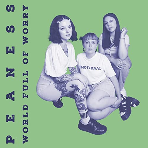CD cover featuring three young women with tattoos on a green background.