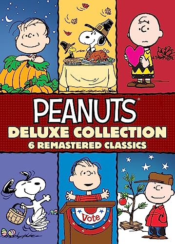 Peanuts characters Charlie Brown and Snoopy on a DVD cover.