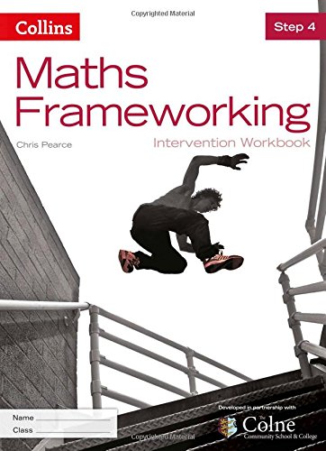 Collins Maths Frameworking Intervention Workbook, Step 4, with a student image.