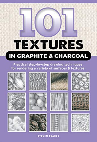 Book cover displaying graphite and charcoal texture drawing examples.