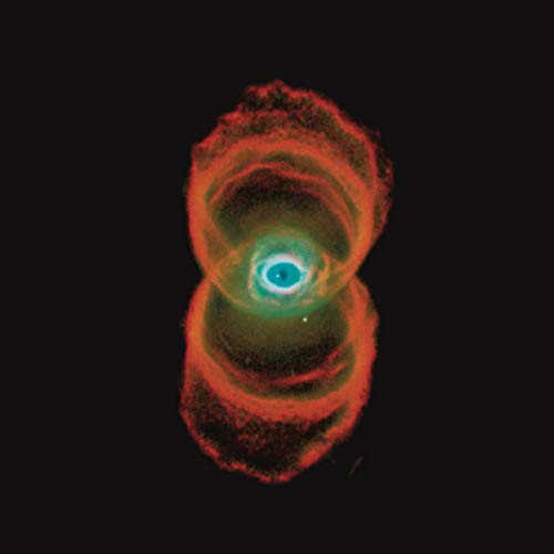 Pearl Jam's "Binaural" CD cover: an hourglass-shaped nebula in red and blue.