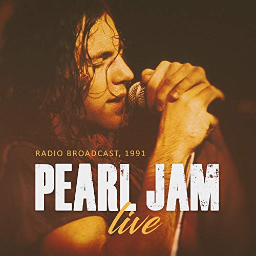 Pearl Jam live album cover featuring Eddie Vedder singing into a microphone.