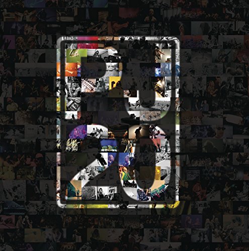 Pearl Jam Twenty album cover: collage of photos forming the number 20.