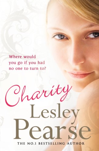 Book cover: close-up of a young woman’s face with title “Charity.”