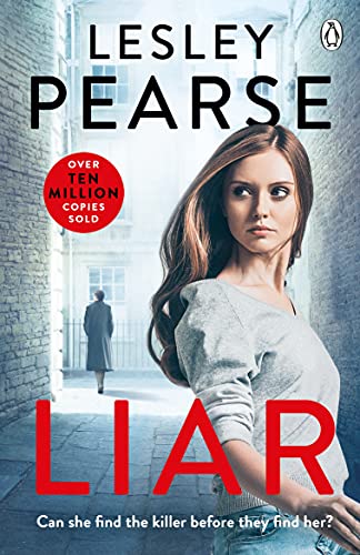 Book cover: “Liar” by Lesley Pearse, featuring a woman with long brown hair.