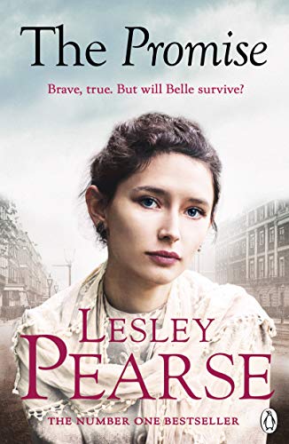 Book cover of "The Promise" by Lesley Pearse, featuring a young woman.