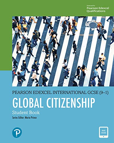 Textbook cover with a crowded pedestrian crossing and title: Global Citizenship.
