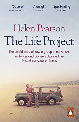 Book cover: "The Life Project" by Helen Pearson, featuring a vintage car and family.