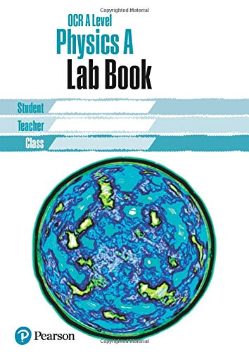 OCR A Level Physics A Lab Book cover with a blue globe illustration.