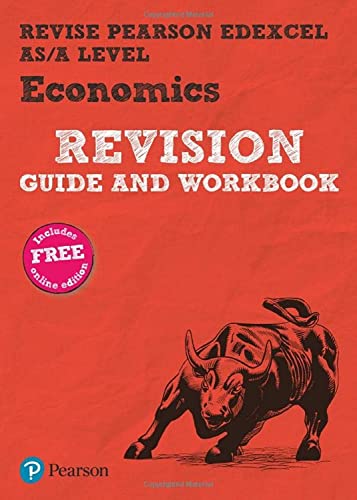Red textbook cover with "Economics" title and a charging bull illustration.