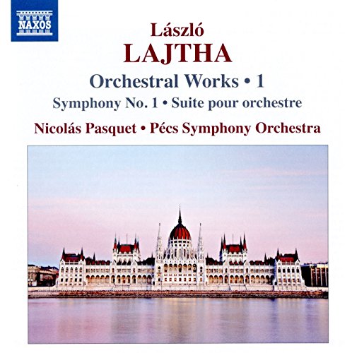 CD cover featuring the Hungarian Parliament Building and composer Lajtha’s name.