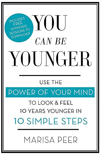 Book cover with bold white text reading “You Can Be Younger” by Marisa Peer.